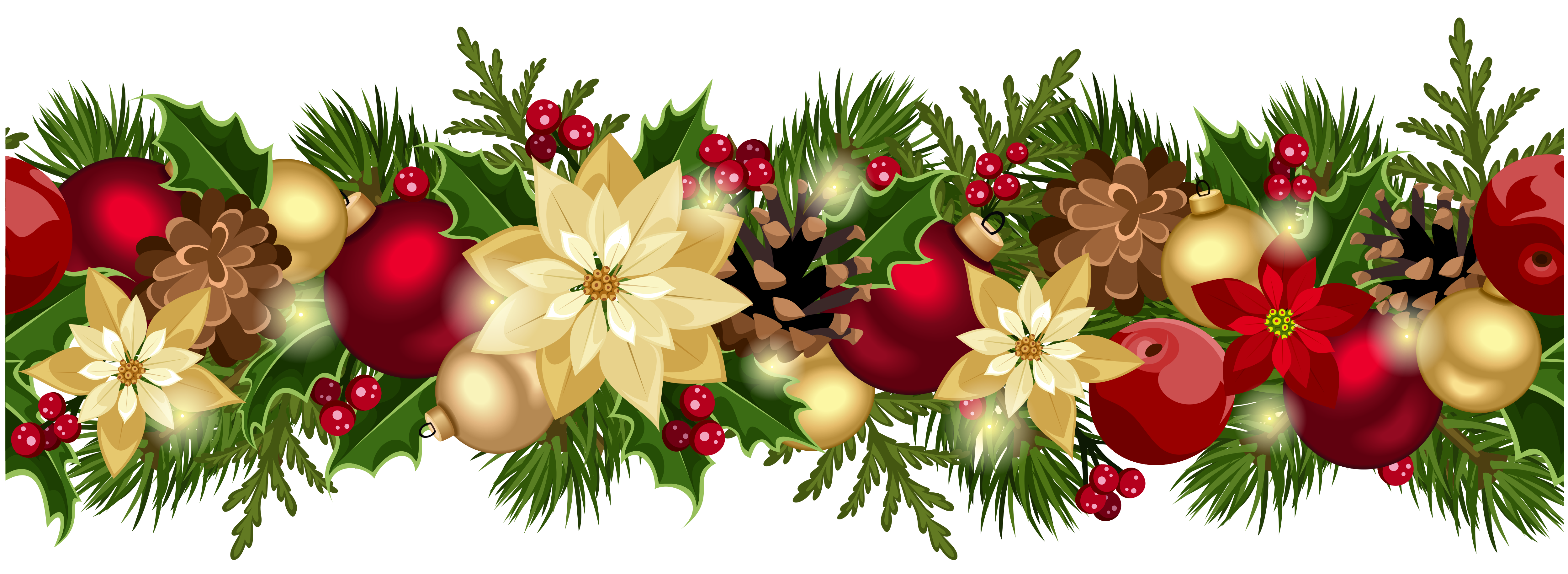 Detail Christmas Garland Png Transparent Nomer 2