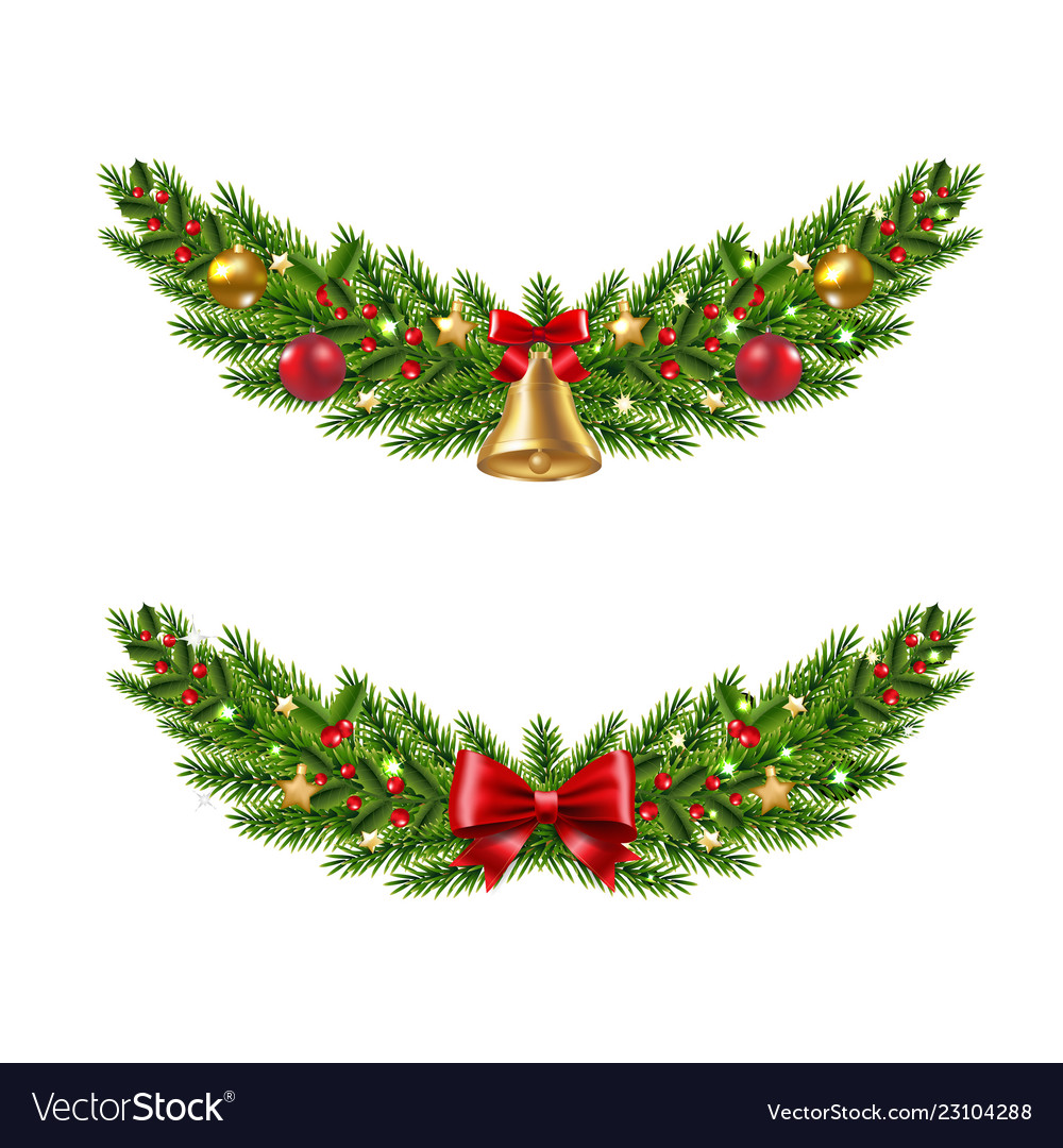 Detail Christmas Garland Vector Free Nomer 37