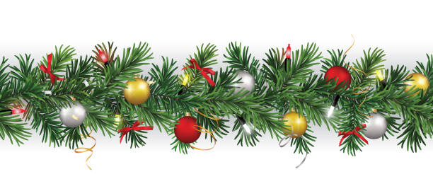 Detail Christmas Garland Vector Free Nomer 9