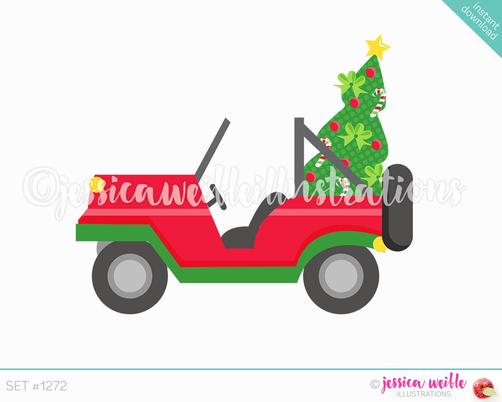 Detail Christmas Jeep Clipart Nomer 19