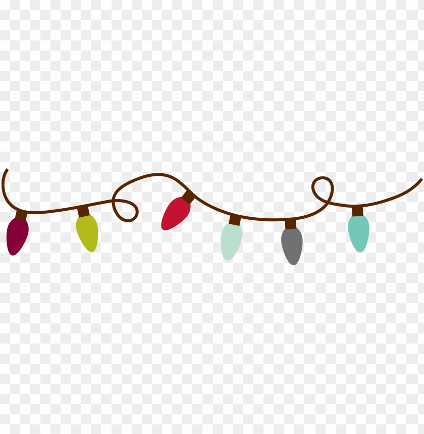 Detail Christmas Lights Clipart Transparent Background Free Nomer 12