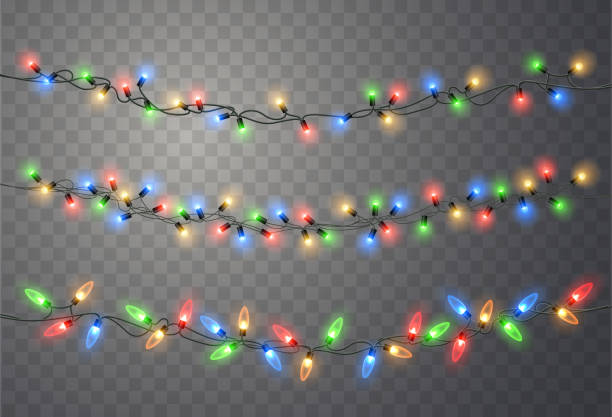 Detail Christmas Lights Clipart Transparent Background Free Nomer 18