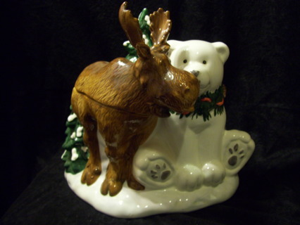 Detail Christmas Moose Cookie Jar Nomer 28