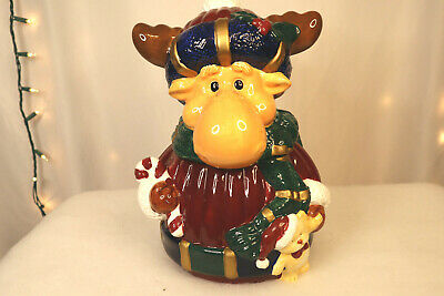 Detail Christmas Moose Cookie Jar Nomer 5