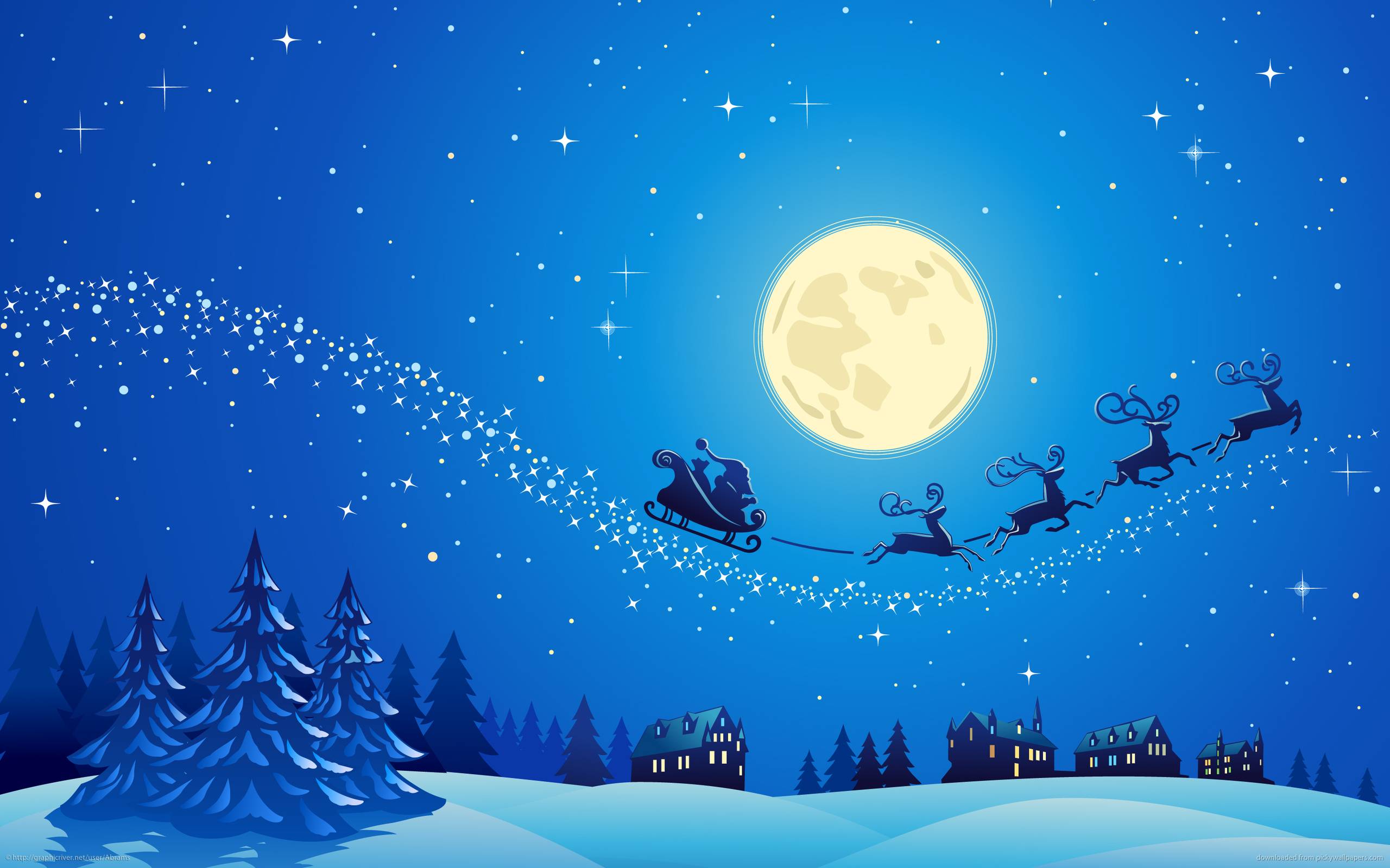 Christmas Night Background - KibrisPDR