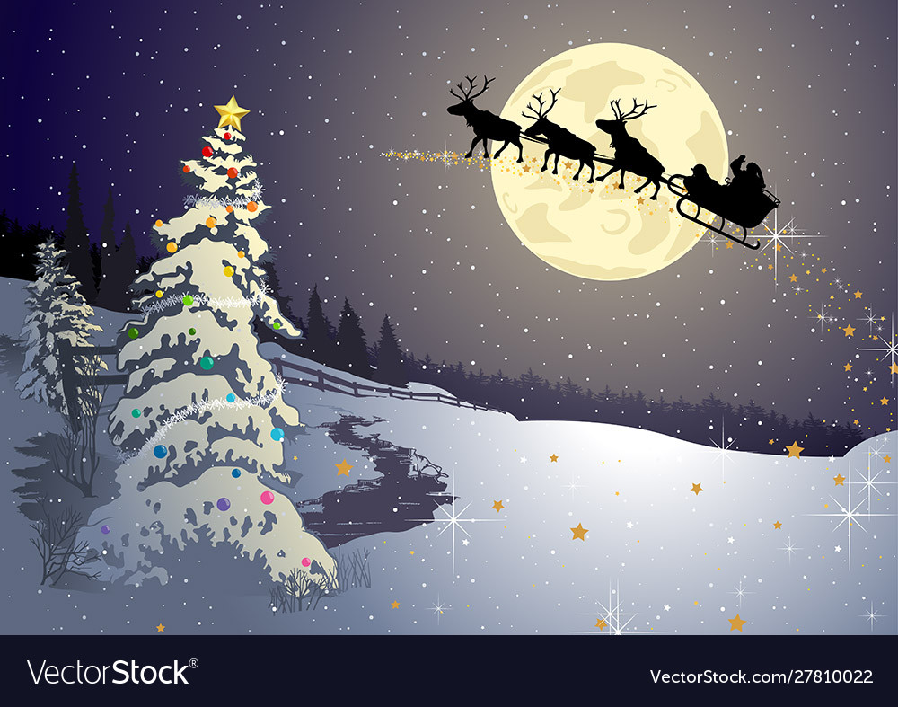 Detail Christmas Night Background Nomer 15