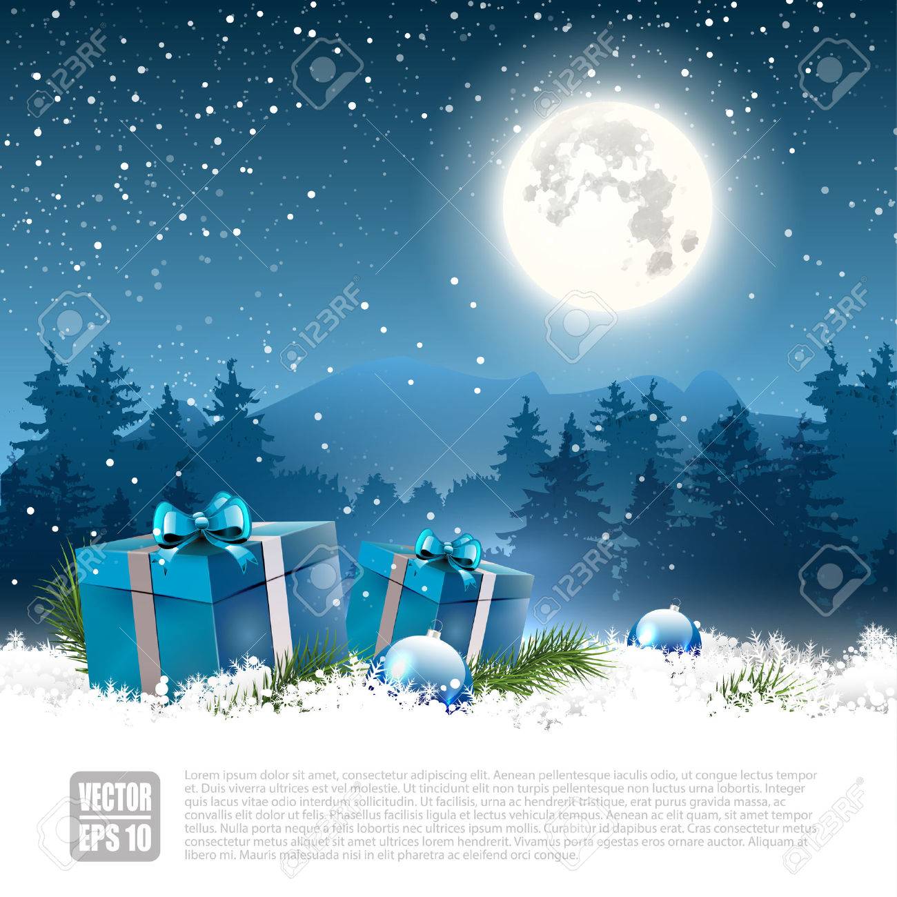 Detail Christmas Night Background Nomer 20