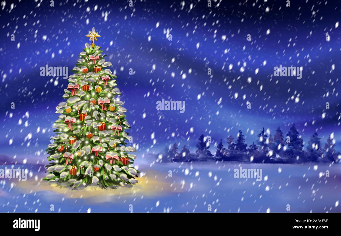 Detail Christmas Night Background Nomer 26