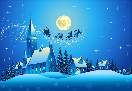 Detail Christmas Night Background Nomer 38