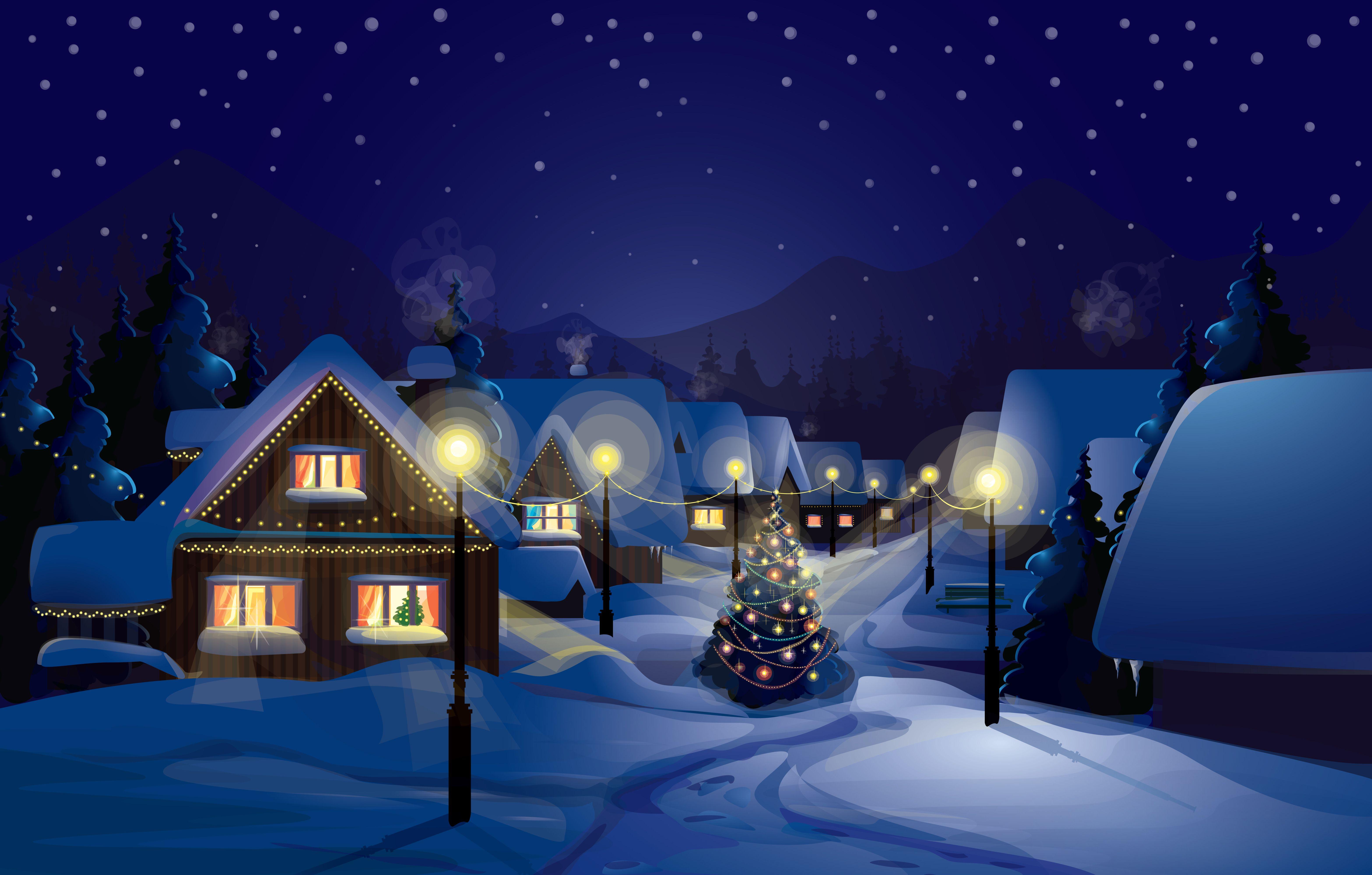 Detail Christmas Night Background Nomer 41