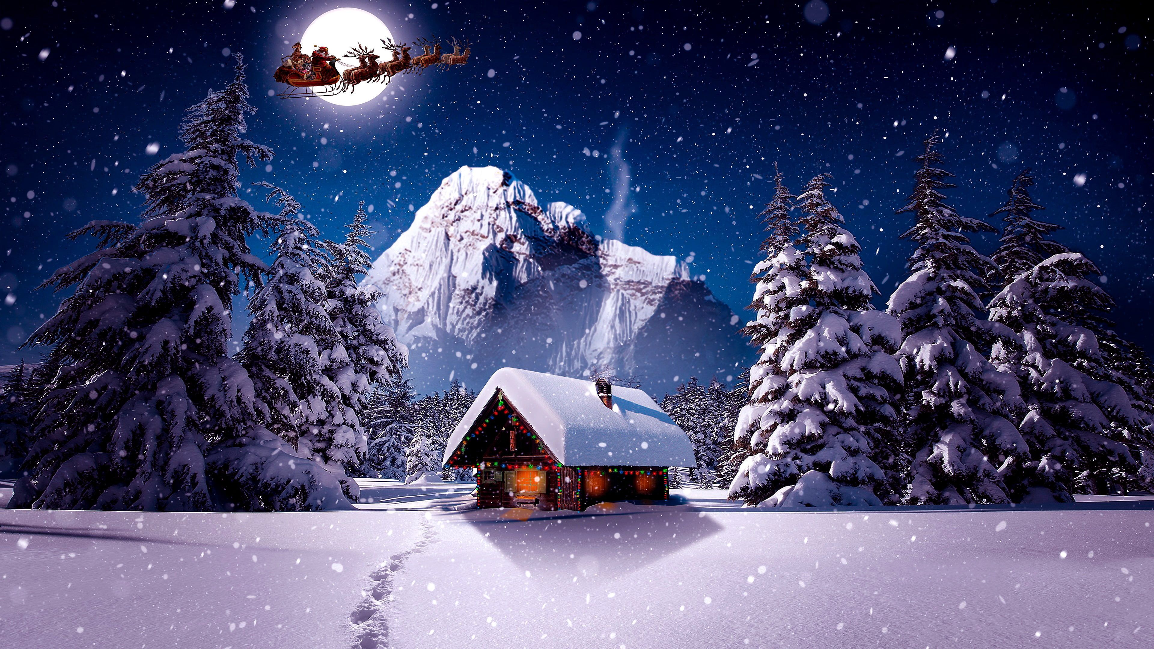 Detail Christmas Night Wallpaper Nomer 12