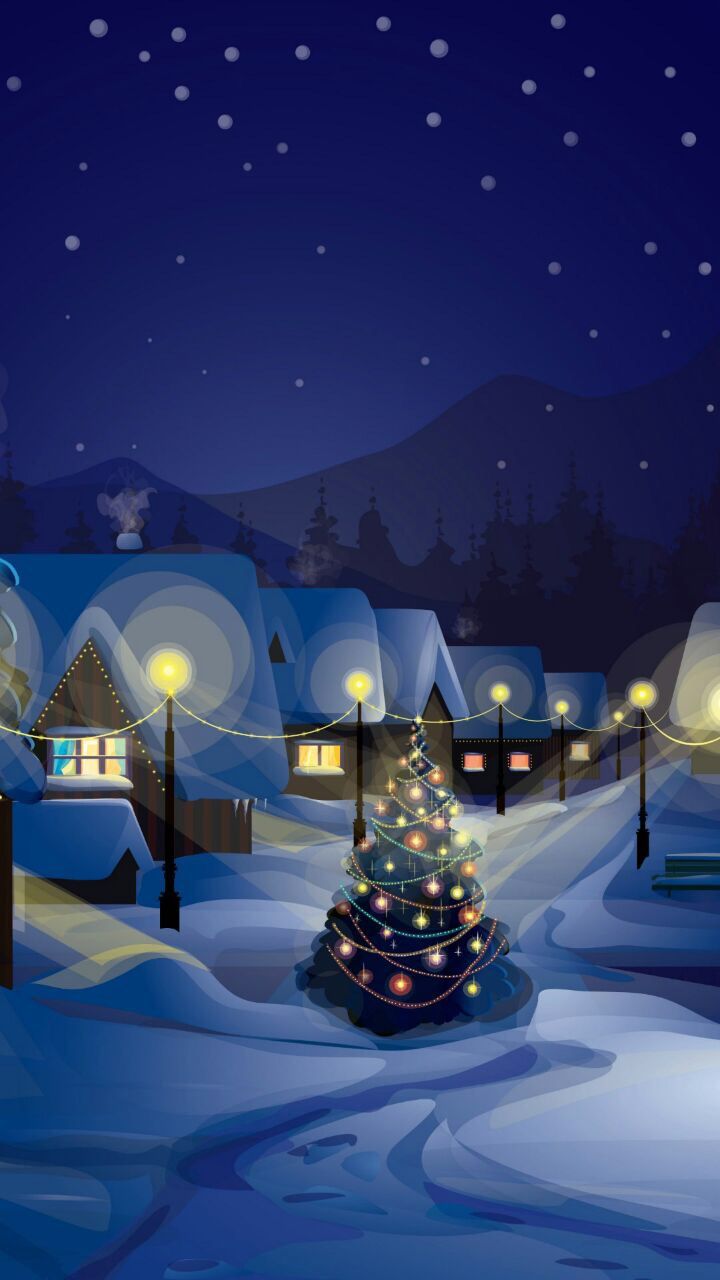 Detail Christmas Night Wallpaper Nomer 28