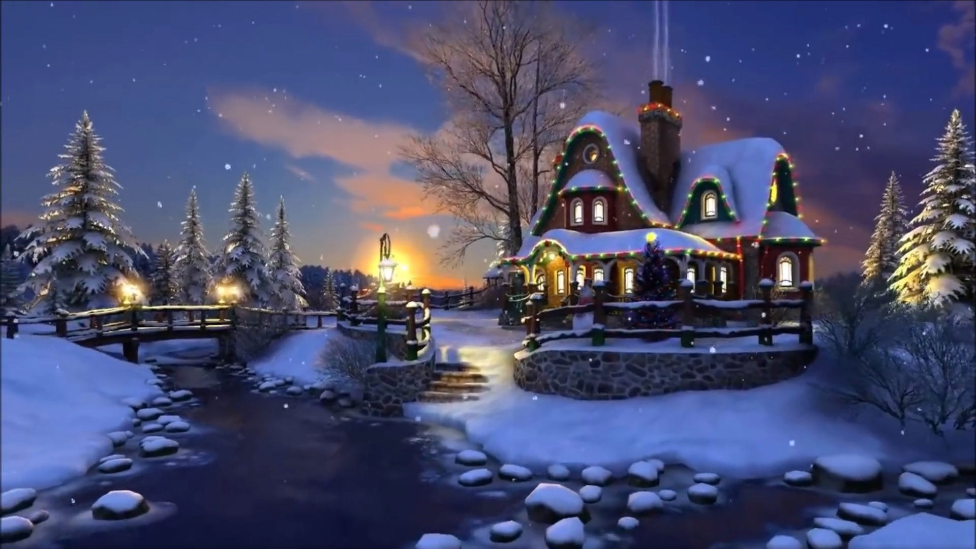 Detail Christmas Night Wallpaper Nomer 30