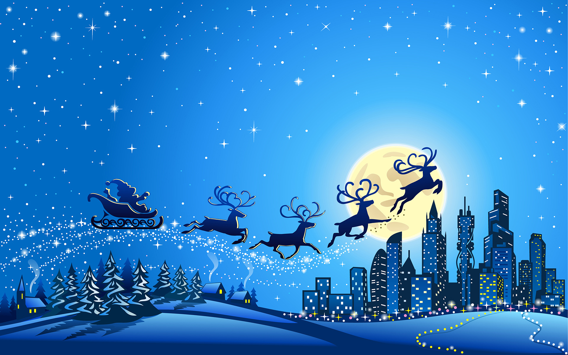 Detail Christmas Night Wallpaper Nomer 31