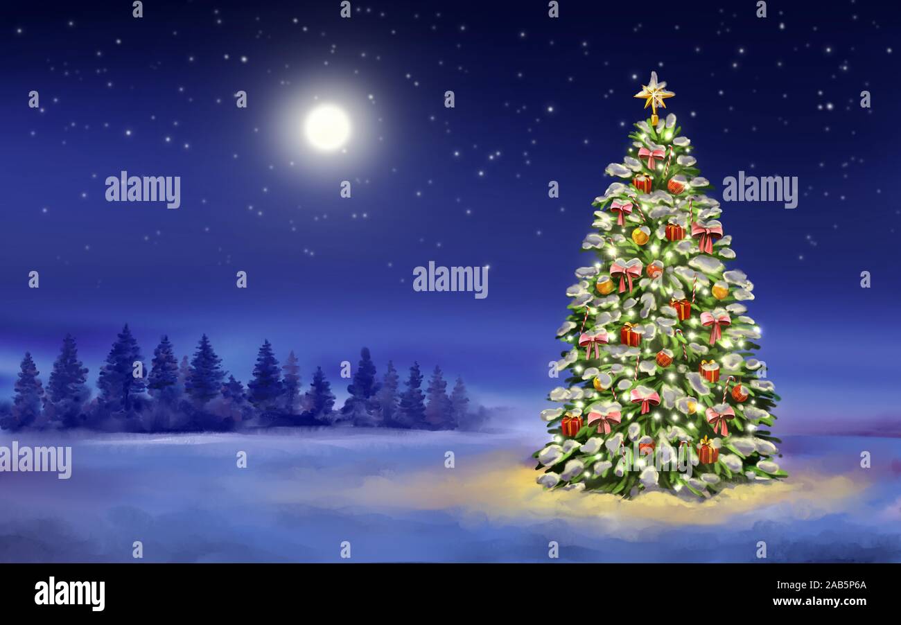 Detail Christmas Night Wallpaper Nomer 35