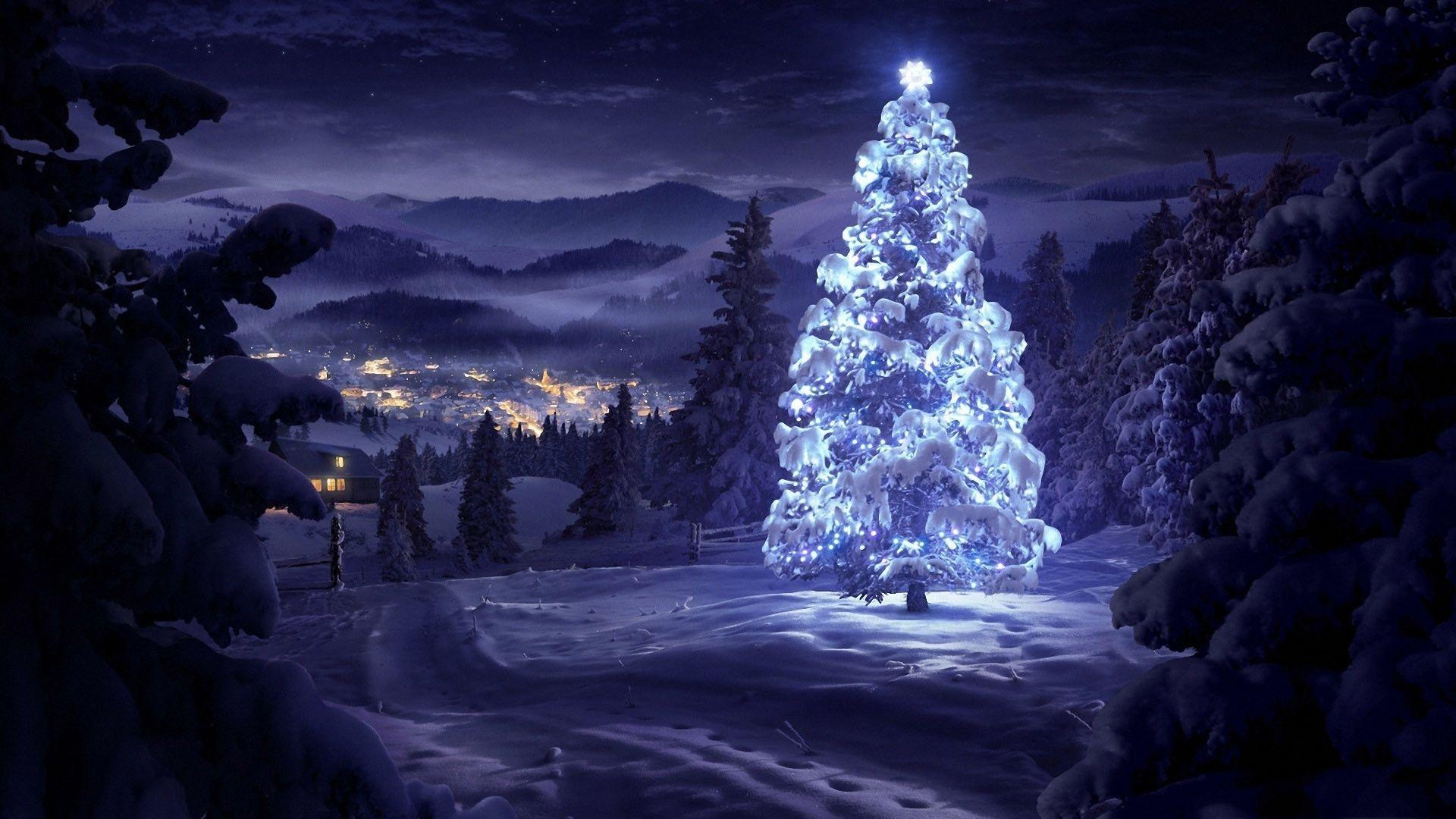 Detail Christmas Night Wallpaper Nomer 5