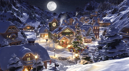 Detail Christmas Night Wallpaper Nomer 48
