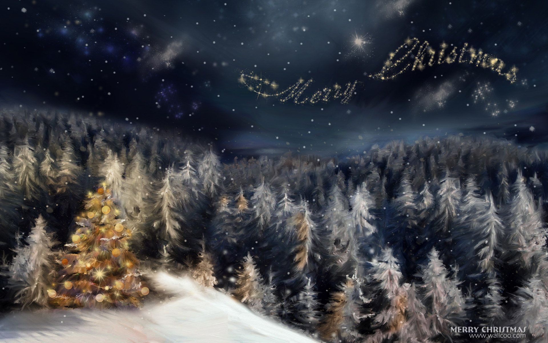 Detail Christmas Night Wallpaper Nomer 50