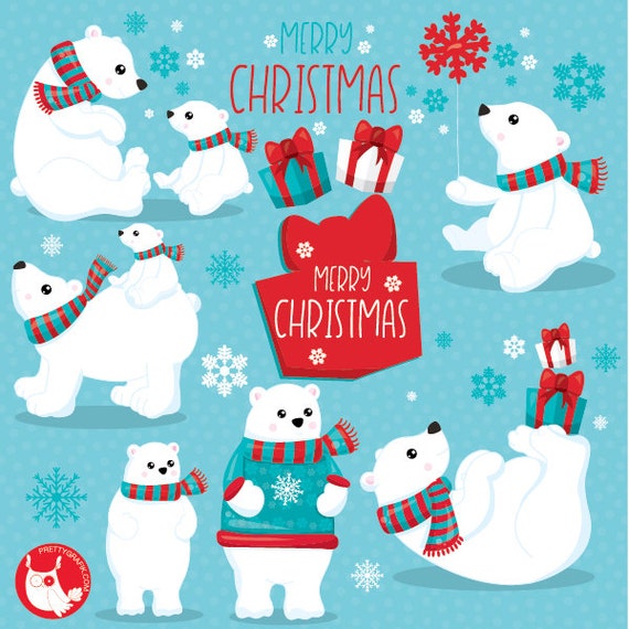 Detail Christmas Polar Bear Clipart Nomer 2