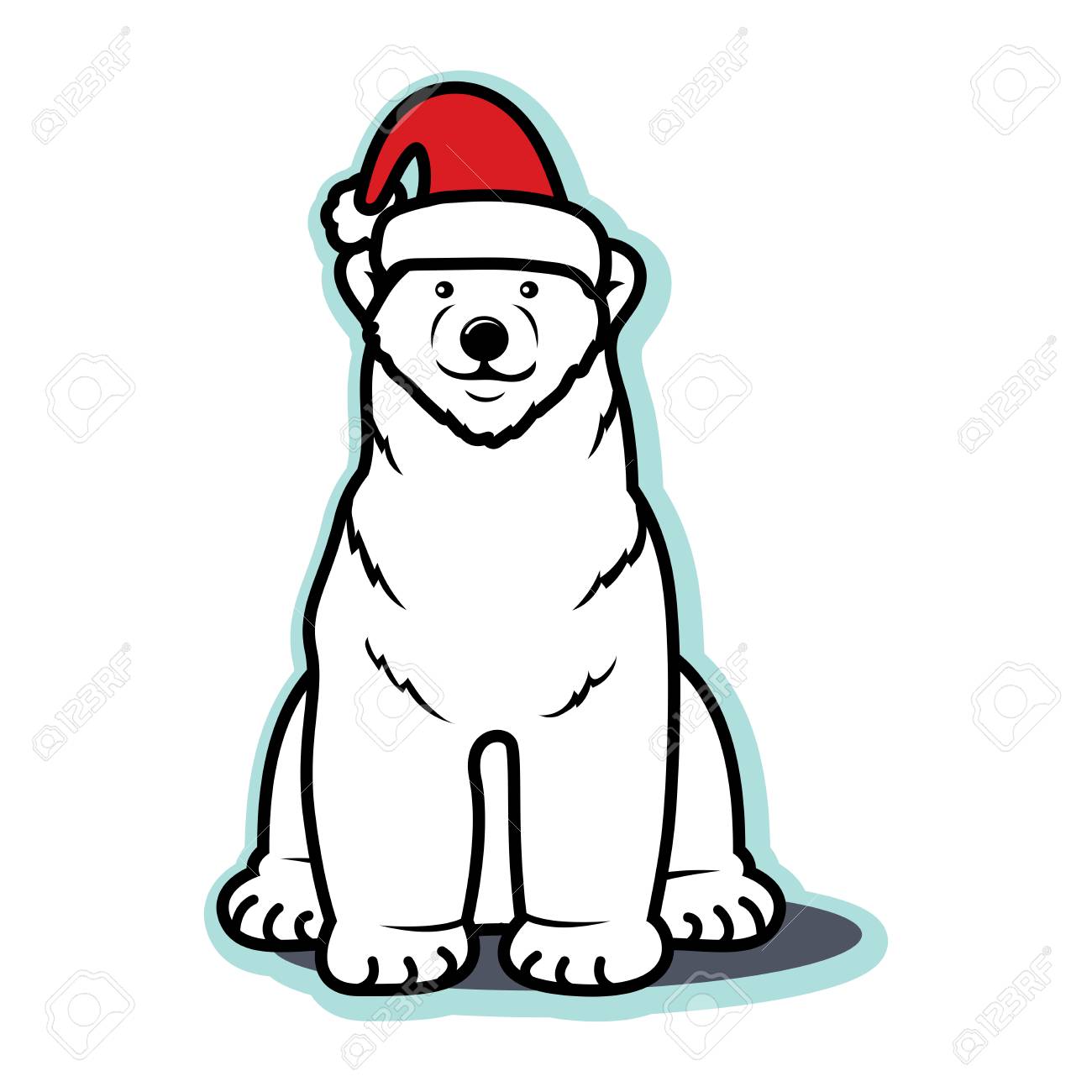 Download Christmas Polar Bear Clipart Nomer 13