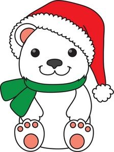 Detail Christmas Polar Bear Clipart Nomer 19