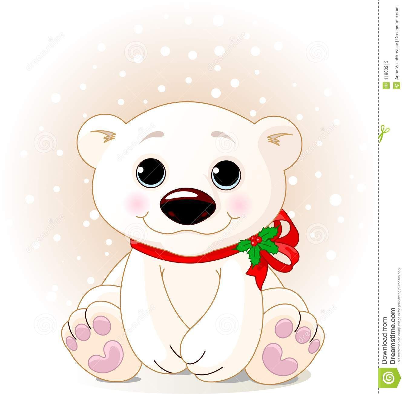 Detail Christmas Polar Bear Clipart Nomer 25