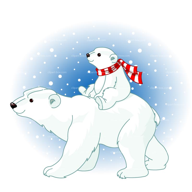 Detail Christmas Polar Bear Clipart Nomer 28