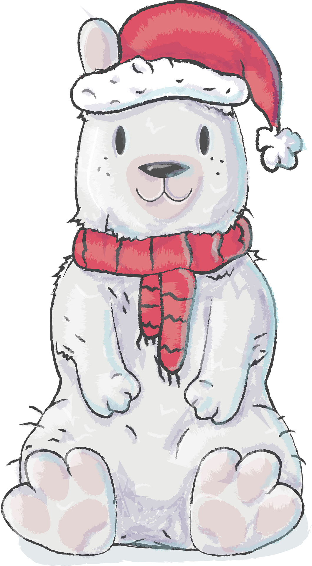 Detail Christmas Polar Bear Clipart Nomer 33