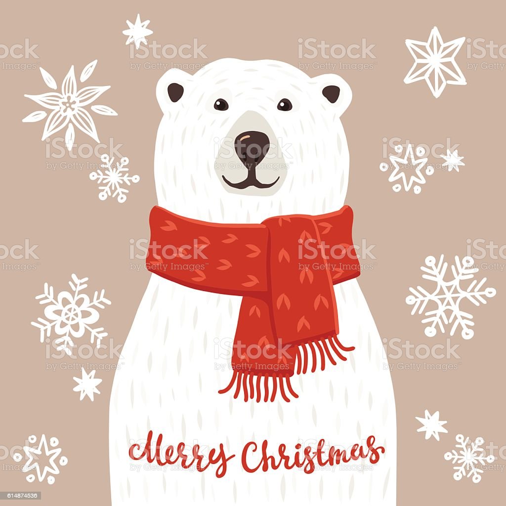 Detail Christmas Polar Bear Clipart Nomer 52