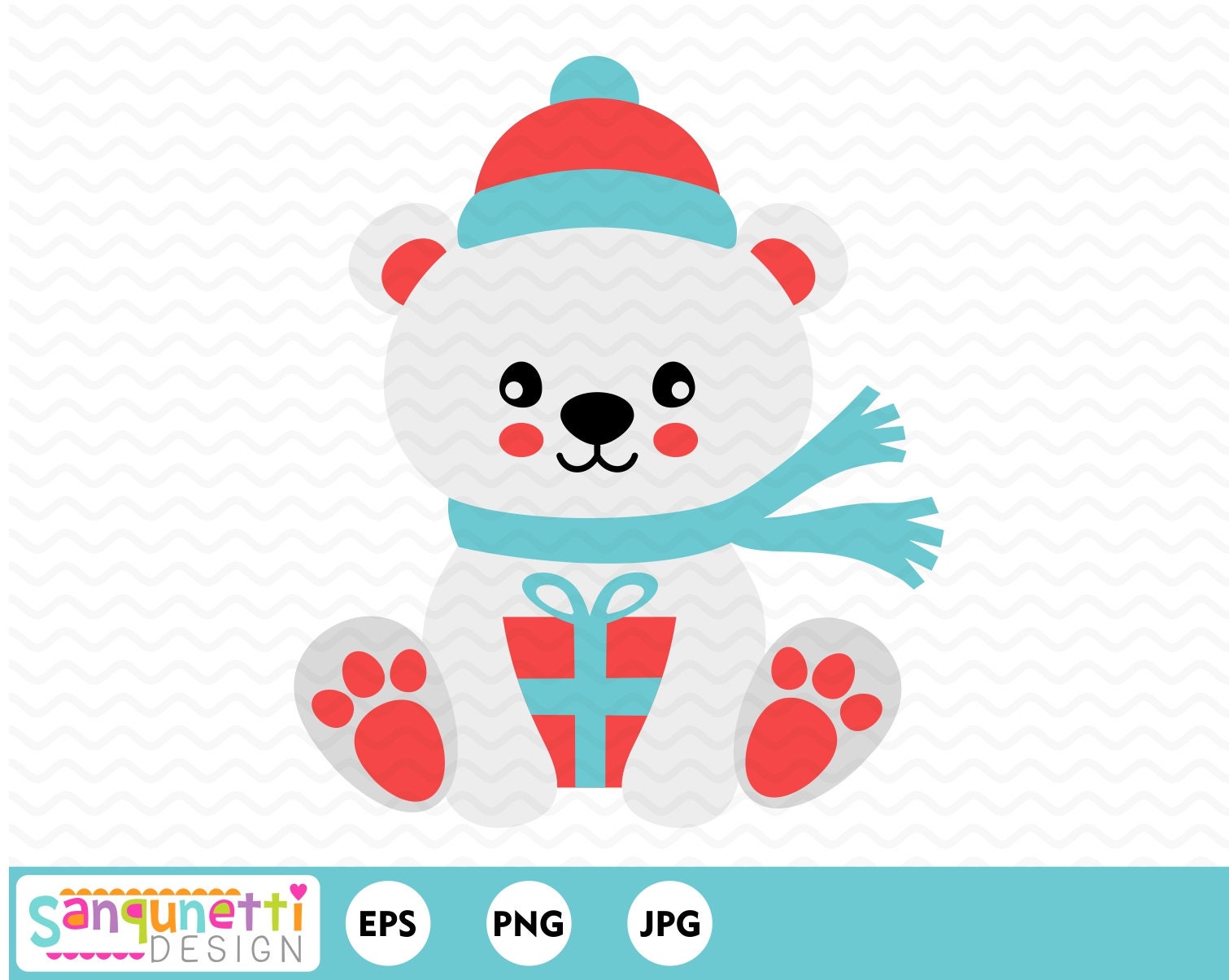 Detail Christmas Polar Bear Clipart Nomer 9