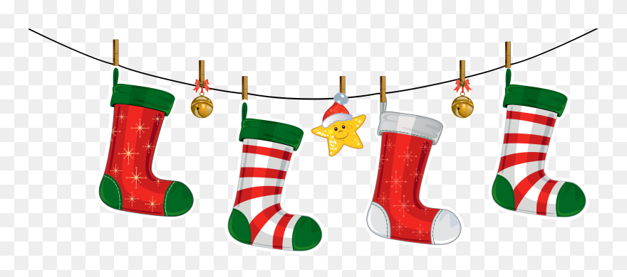 Detail Christmas Socks Clipart Nomer 13