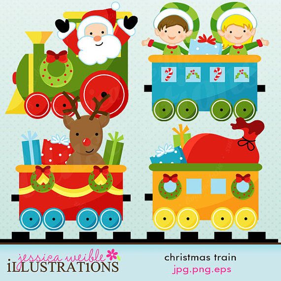 Detail Christmas Trains Clipart Nomer 16