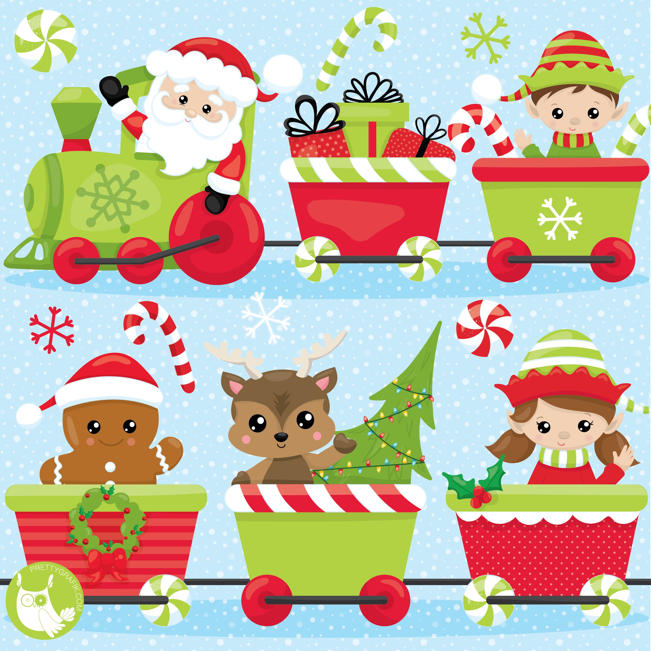 Detail Christmas Trains Clipart Nomer 26