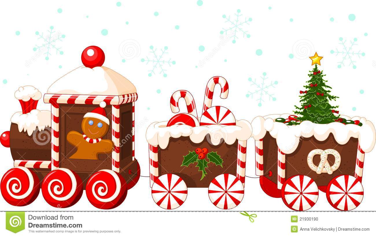 Detail Christmas Trains Clipart Nomer 4