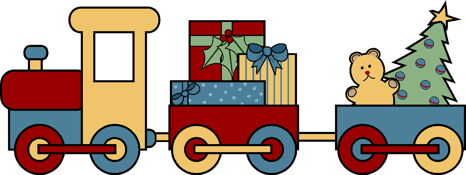 Detail Christmas Trains Clipart Nomer 9