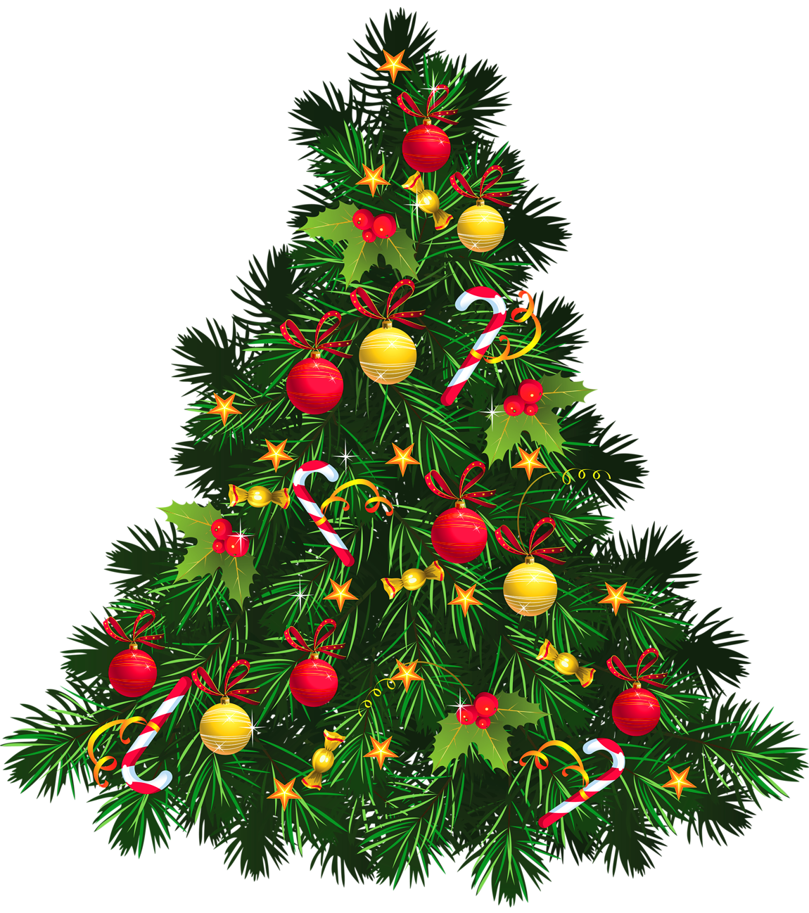 Detail Christmas Tree Clipart Transparent Nomer 16