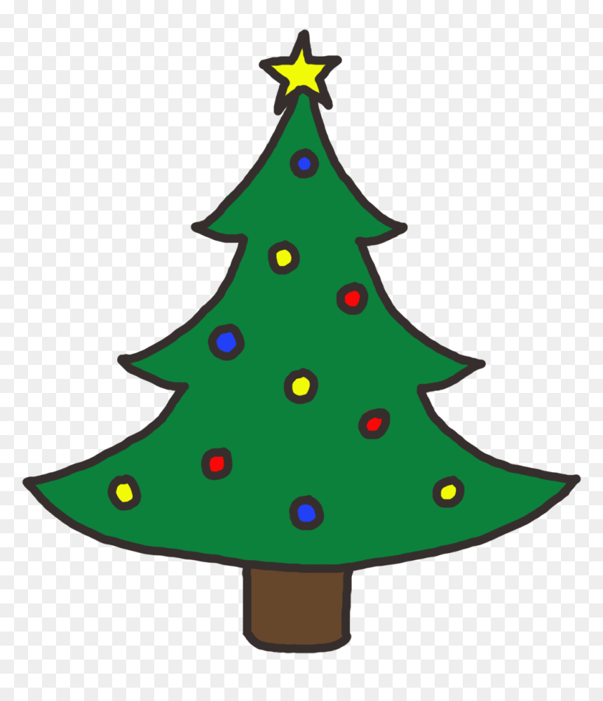 Detail Christmas Tree Clipart Transparent Nomer 32
