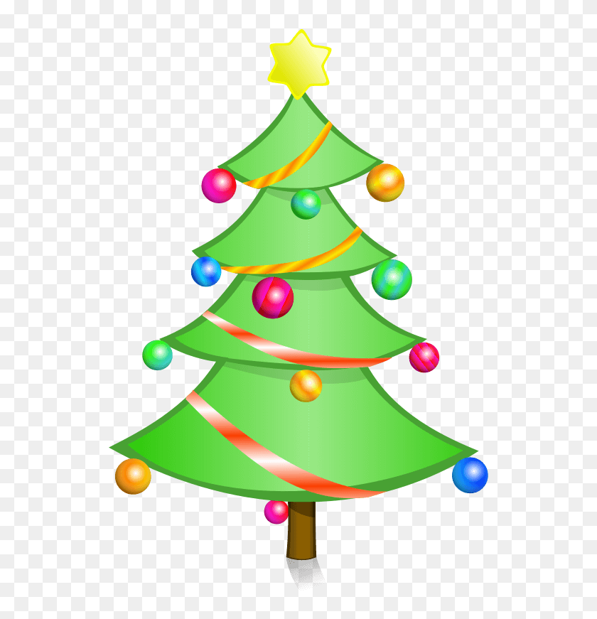 Detail Christmas Tree Clipart Transparent Background Nomer 13