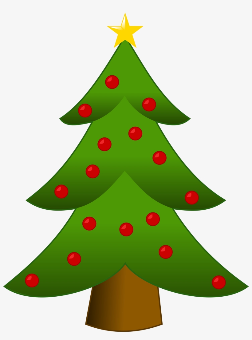 Detail Christmas Tree Clipart Transparent Background Nomer 18