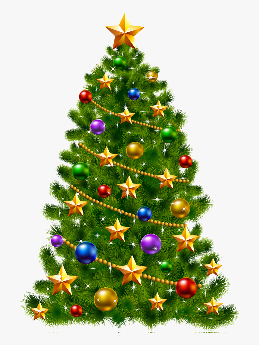 Detail Christmas Tree Clipart Transparent Background Nomer 25