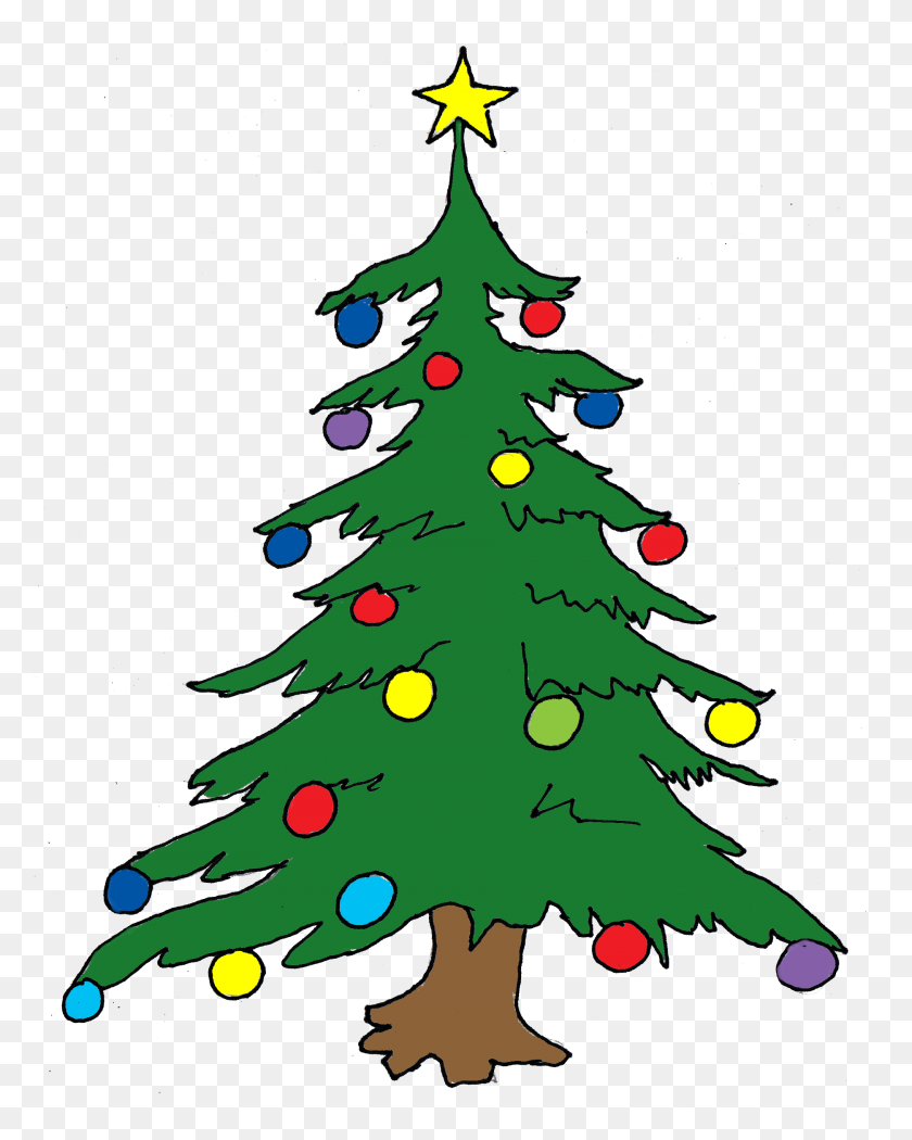 Detail Christmas Tree Clipart Transparent Background Nomer 26