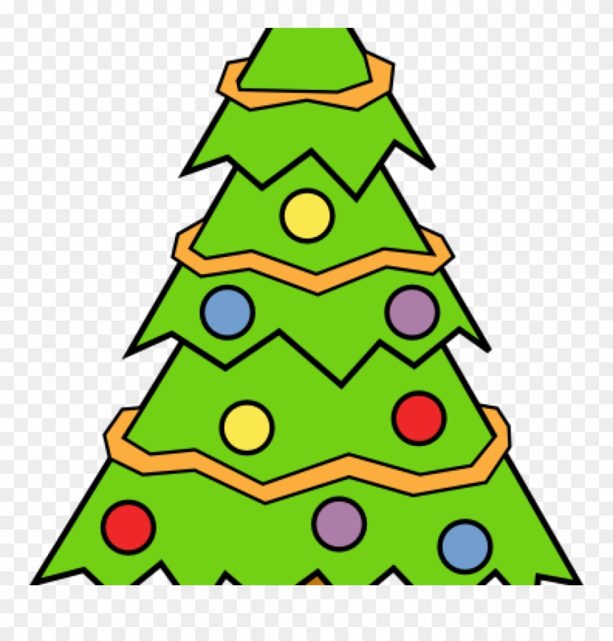 Detail Christmas Tree Clipart Transparent Background Nomer 30