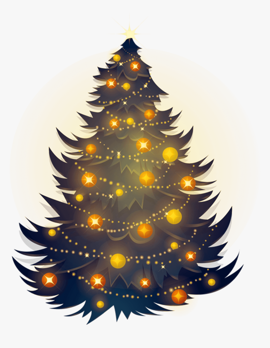 Detail Christmas Tree Clipart Transparent Background Nomer 36