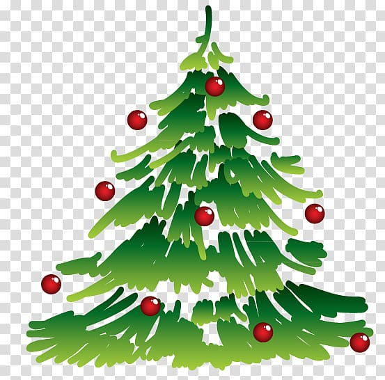 Detail Christmas Tree Clipart Transparent Background Nomer 44