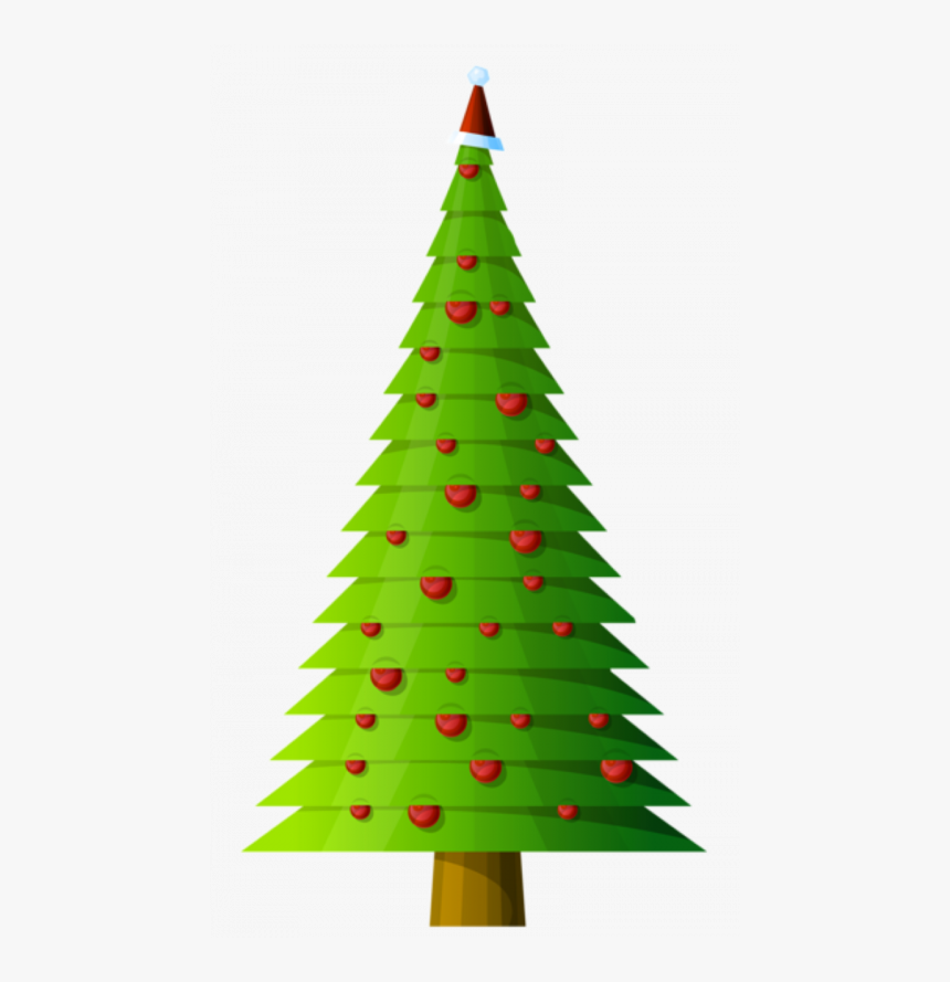 Detail Christmas Tree Clipart Transparent Background Nomer 8