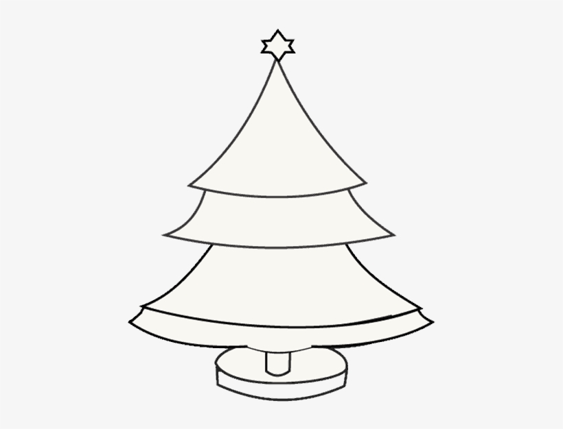 Detail Christmas Tree Drawing Png Nomer 30