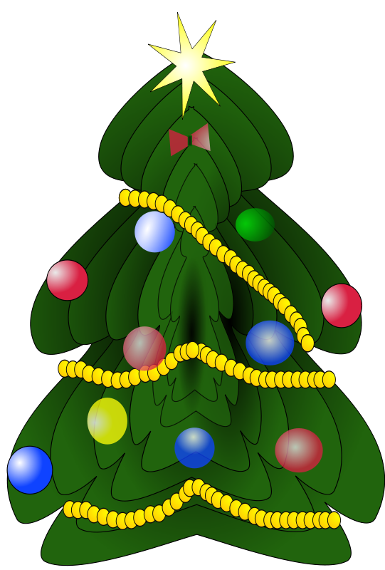Detail Christmas Tree Free Clipart Nomer 33