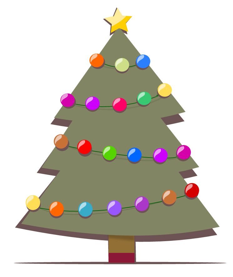 Detail Christmas Tree Free Clipart Nomer 37