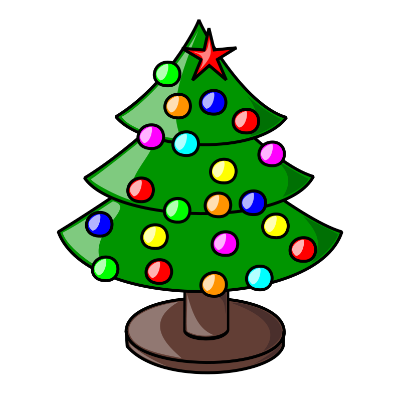 Detail Christmas Tree Free Clipart Nomer 39