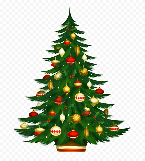 Detail Christmas Tree Illustration Png Nomer 3